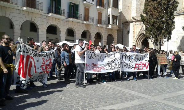 Manifestació a Gandia