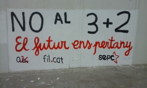 Mural a la Universitat Rovira i Virgili.